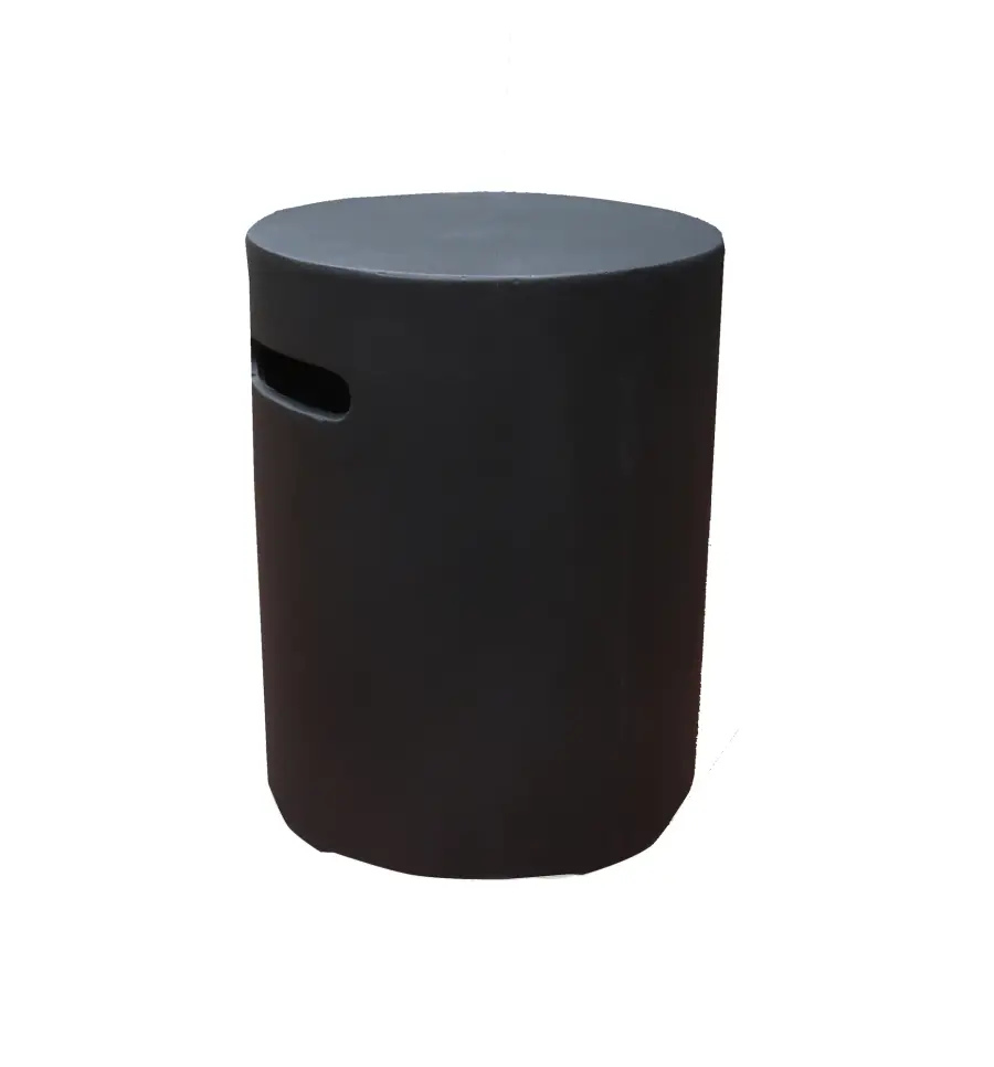 Round Tank Cover - Light Gray/Black - Image 2
