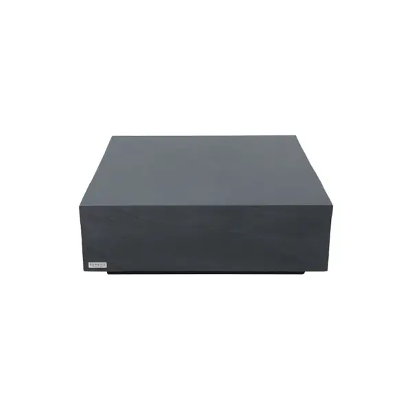 The Colorado Large Coffee Table combines modern design with durable GFRC construction. At 40" square, this substantial piece anchors living spaces with its clean lines and sandstone finish, suitable for both indoor and outdoor use.