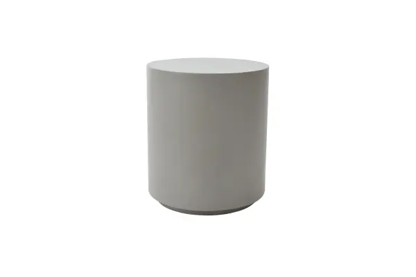 The ROME Column Series Side Table combines modern minimalist design with industrial-strength GFRC material. Its compact 17.7" square footprint and 20.3" height make it perfect for indoor or outdoor use as an accent piece. - alternate view