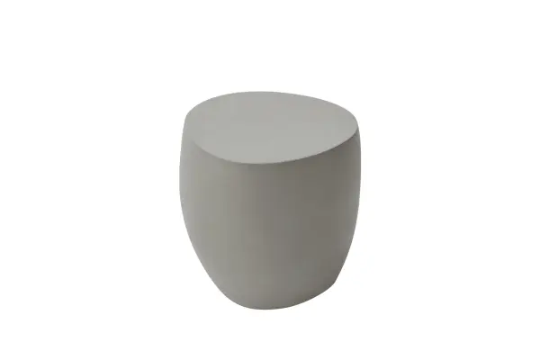The IKARIA Cobble Side Table combines contemporary design with organic texture. Crafted from glass fiber reinforced concrete (GFRC), this 19-inch square table offers exceptional durability for both indoor and outdoor use.