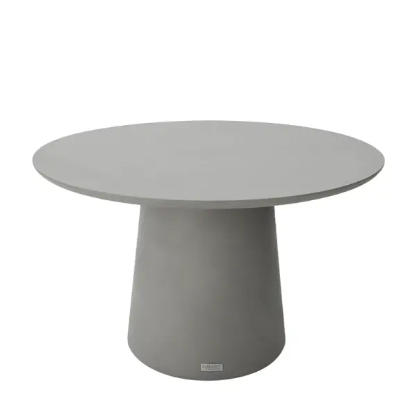 The RIO Rectangle Dining Table combines modern design with durable GFRC concrete construction. Its 48" square surface seats 4-6 guests while the weather-resistant material allows seamless indoor-outdoor use.