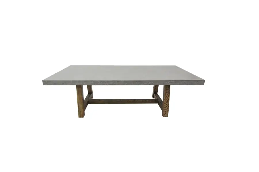 SEINE Rectangle Dining Table with Wooden Foot - Image 1
