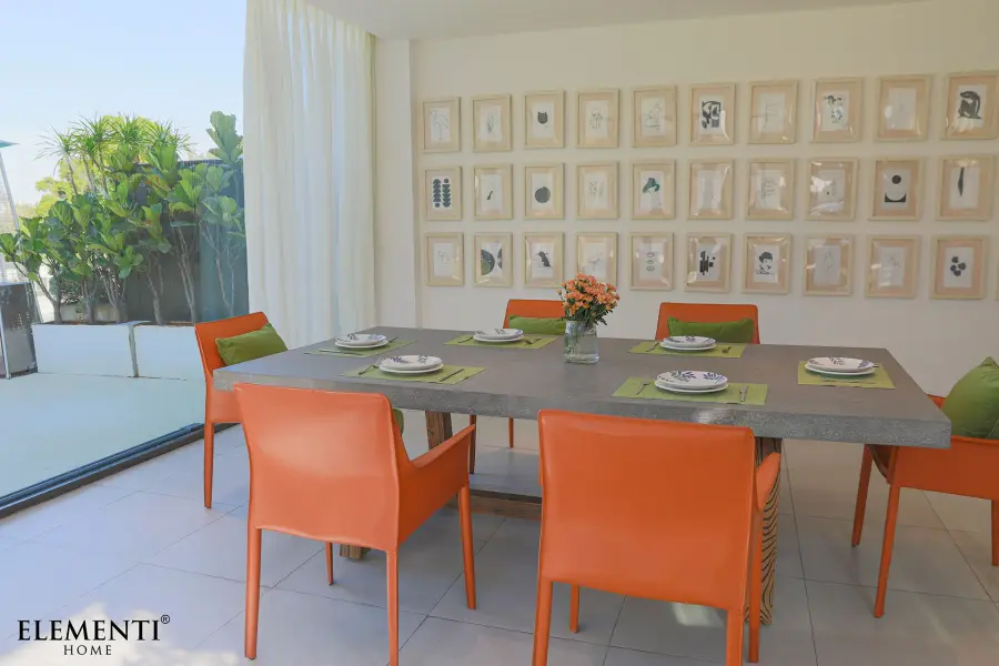 SEINE Rectangle Dining Table with Wooden Foot - Image 3