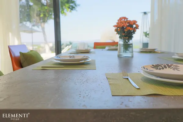 SEINE Rectangle Dining Table with Wooden Foot - Image 4