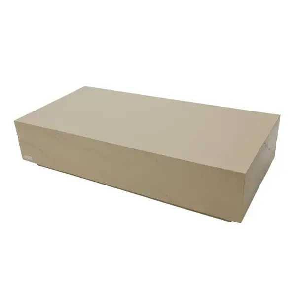 The Colorado Sandstone coffee table combines modern design with durable GFRC construction. Its generous 60x30 inch surface and weather-resistant materials make it equally suited for indoor living spaces or covered outdoor areas. - alternate view