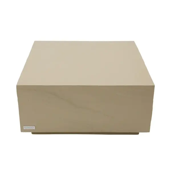 The Colorado Coffee Table brings natural elegance with its GFRC construction mimicking sandstone textures. At 33.9" square, it anchors medium-sized living spaces while offering weather-resistant durability for covered outdoor areas.
