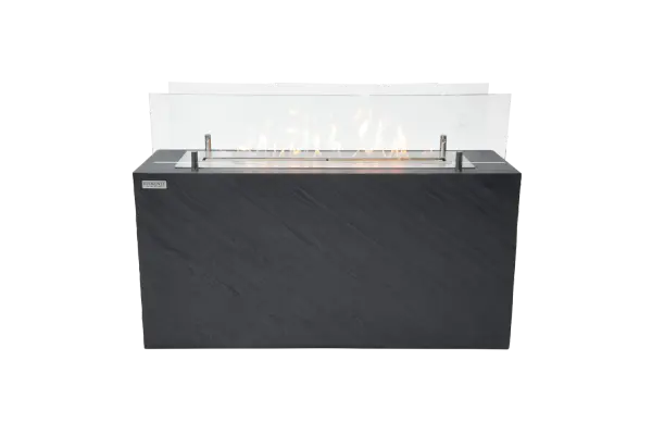 The Fussen combines handcrafted glass-fiber reinforced concrete with a premium stainless steel burner, delivering 21,000 BTUs of adjustable heat. Perfect for creating ambiance in both indoor and outdoor spaces.