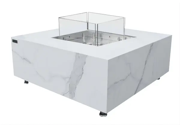 The Sofia Smart Ethanol Fire Table combines elegant marble porcelain with intelligent one-touch fuel refilling and electronic ignition. With 27,000 BTU adjustable heat output and 5.5-hour burn time, it's perfect for indoor-outdoor entertaining.