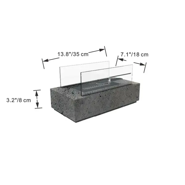 Kira Ethanol Tabletop Fireplace - Image 6