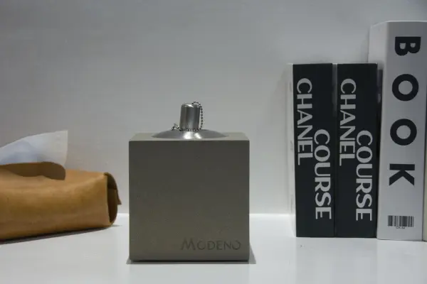 Square Safety Oil Lamp - Light Grey - Image 3