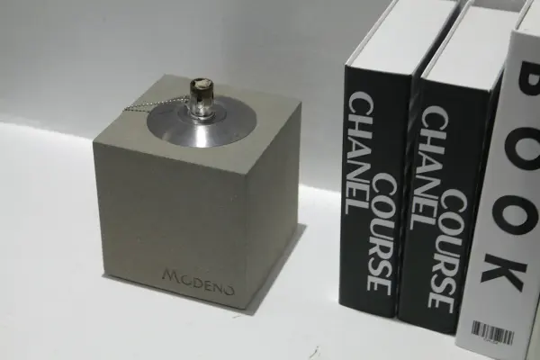 Square Safety Oil Lamp - Light Grey - Image 5
