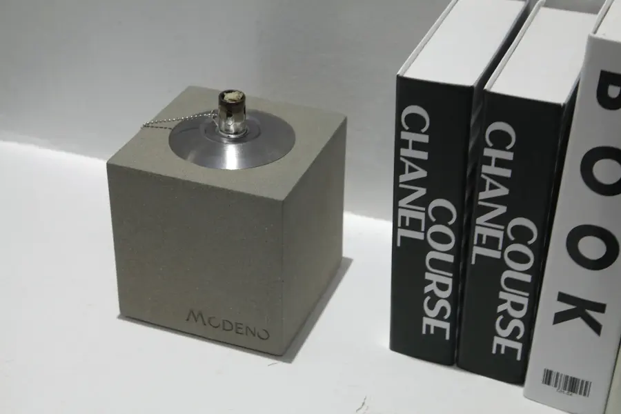 Square Safety Oil Lamp - Light Grey - Image 5