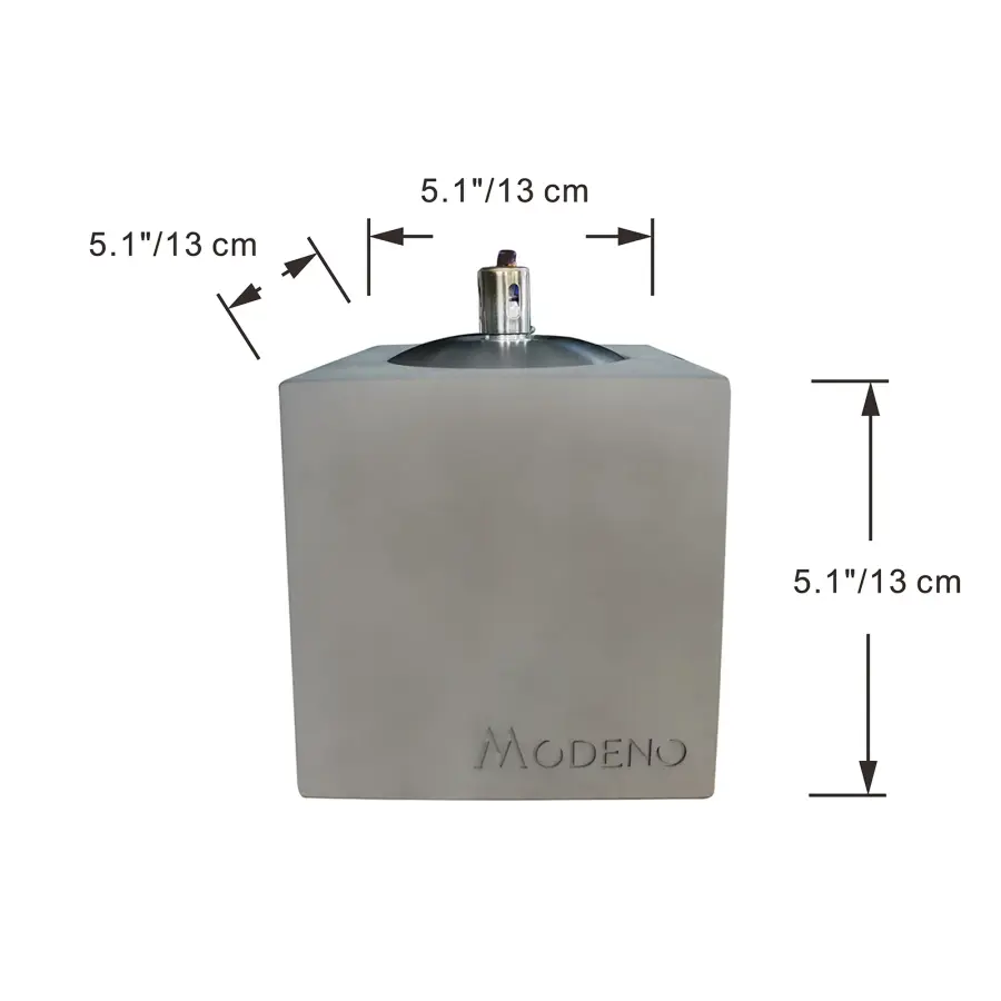 Square Safety Oil Lamp - Light Grey - Image 6