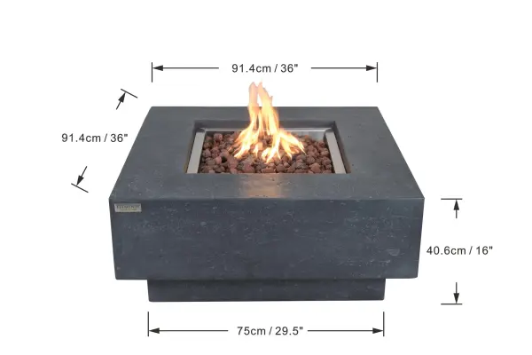 Elementi Manhattan Fire Table - Image 8