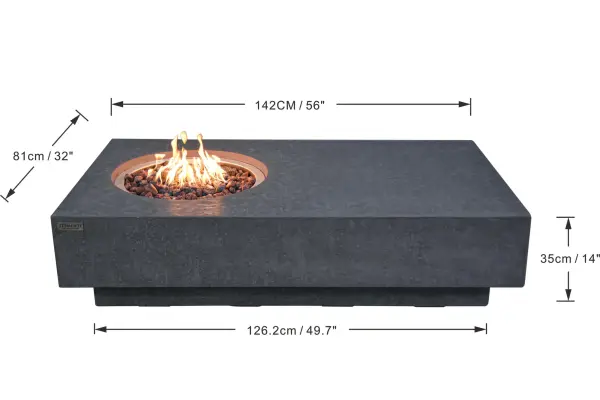 Elementi Metropolis Fire Table - Image 8