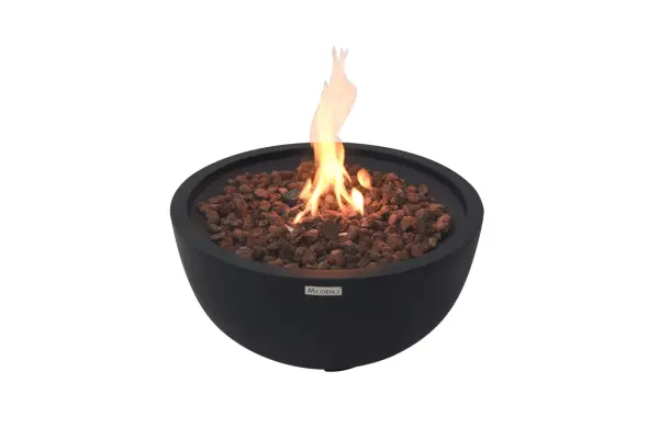 The Modeno Jefferson Fire Bowl combines modern design with robust performance. Crafted from glass-fiber reinforced concrete with a stainless steel burner system, it delivers 40,000 BTUs of warmth for outdoor entertaining.