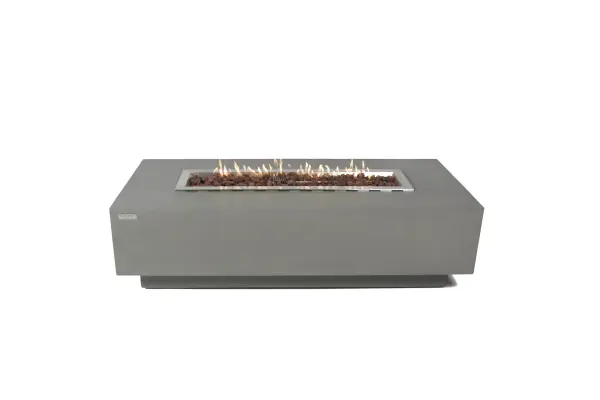 The Elementi Granville Fire Table combines contemporary design with powerful 45,000 BTU heat output. Handcrafted from glass-fiber reinforced concrete with a 30-inch stainless steel burner, it's CSA and CE certified for safety.