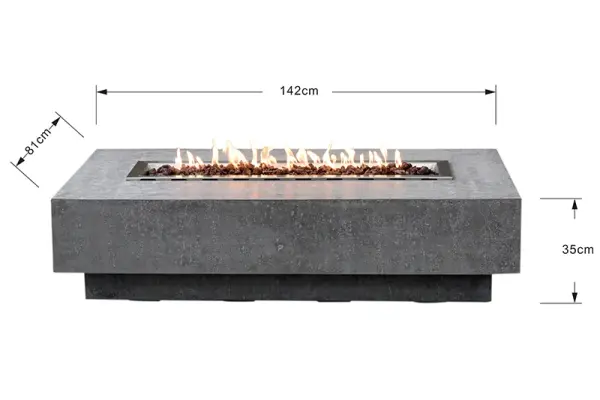 Elementi Hampton Fire Table - Image 8
