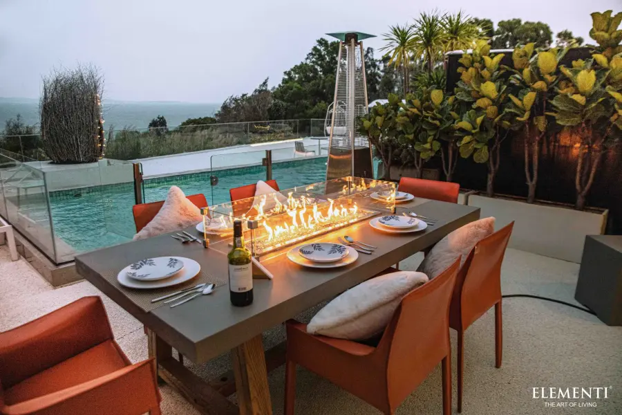 Elementi Sonoma Outdoor Dining Fire Table - Image 2