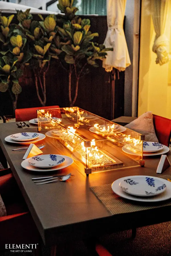 Elementi Sonoma Outdoor Dining Fire Table - Image 6