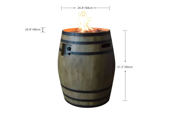 Elementi Napa Barrel Fire Pit - Image 6