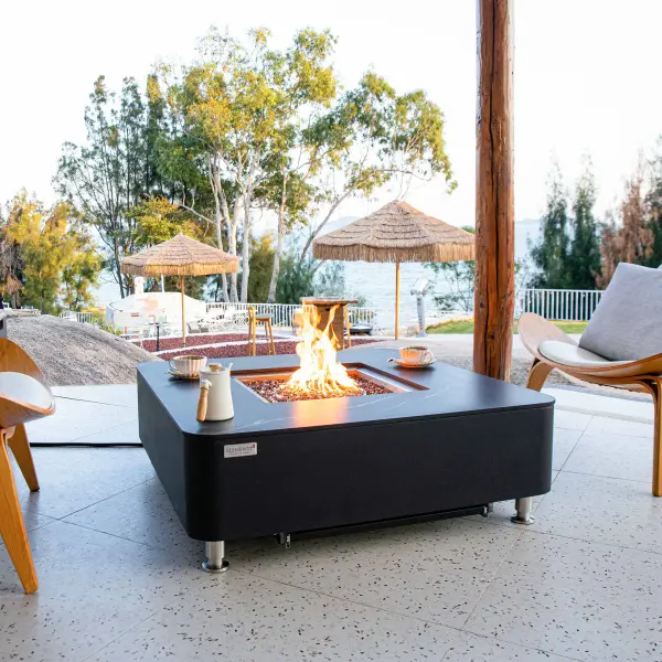 Annecy Marble Porcelain Fire Table - Image 3