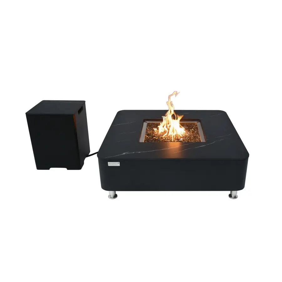 Annecy Marble Porcelain Fire Table - Image 6