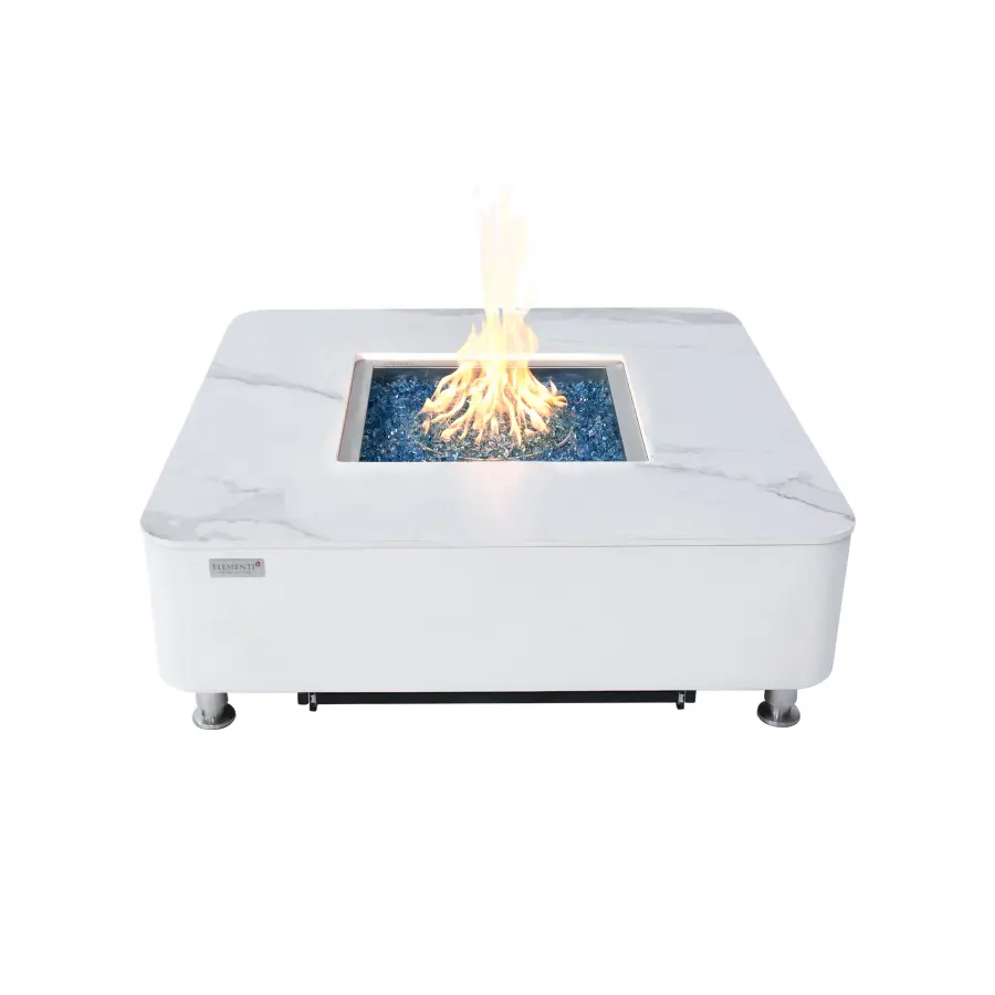 Annecy Marble Porcelain Fire Table - Image 1