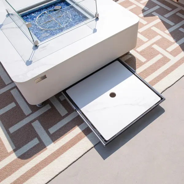 Annecy Marble Porcelain Fire Table - Image 6