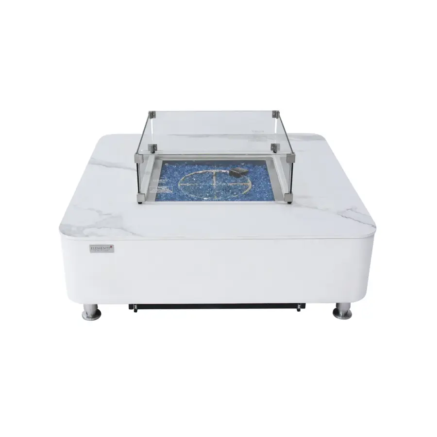 Annecy Marble Porcelain Fire Table - Image 8