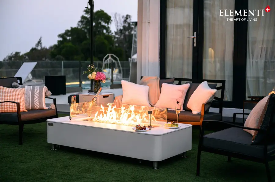 ELEMENTI PLUS Athens Porcelain Fire Table - Image 3