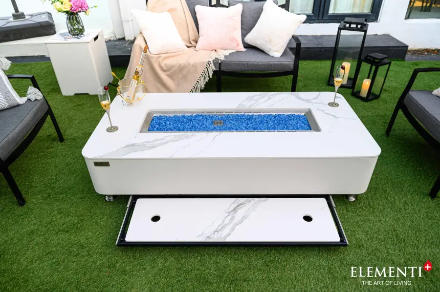 ELEMENTI PLUS Athens Porcelain Fire Table - Image 5