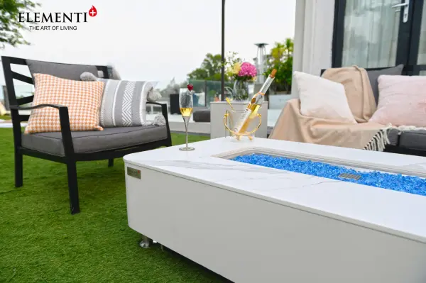 ELEMENTI PLUS Athens Porcelain Fire Table - Image 6