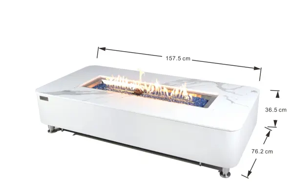 ELEMENTI PLUS Athens Porcelain Fire Table - Image 8