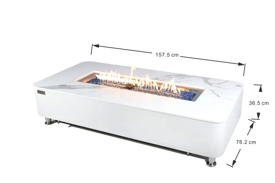 ELEMENTI PLUS Athens Porcelain Fire Table - Image 8