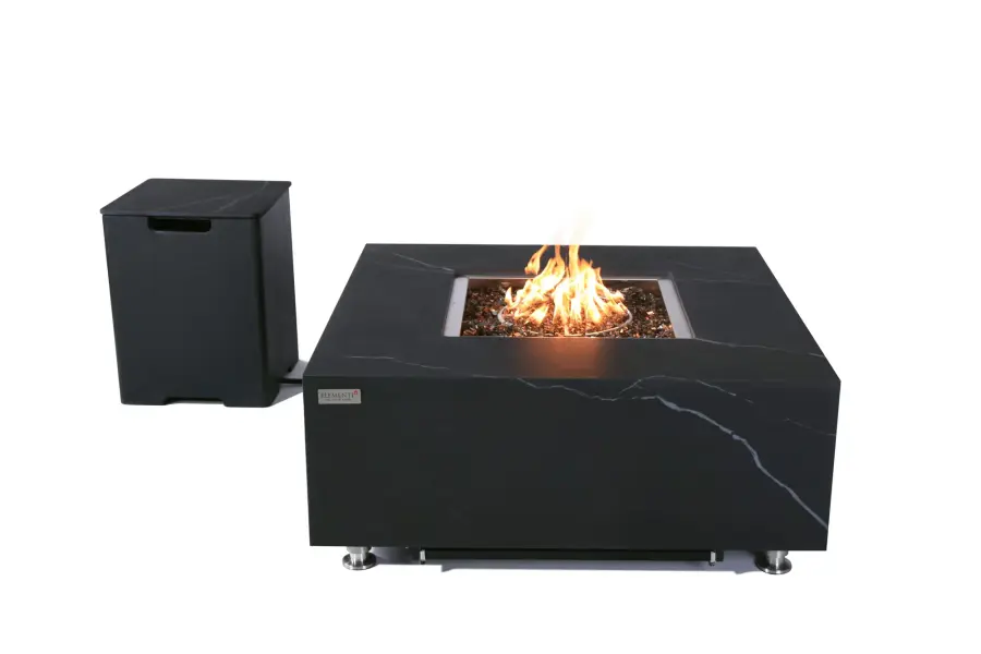 ELEMENTI PLUS SOFIA Marble Porcelain Fire Table - Image 5