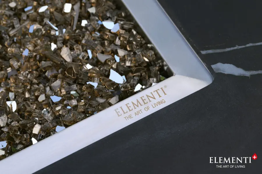 ELEMENTI PLUS VARNA Marble Porcelain Fire Table - Image 5