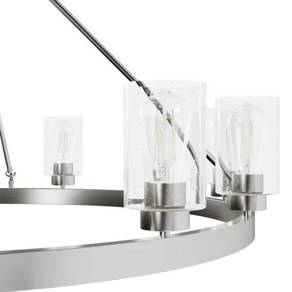 Hartland 12-Light Chandelier in Brushed Nickel - Image 20