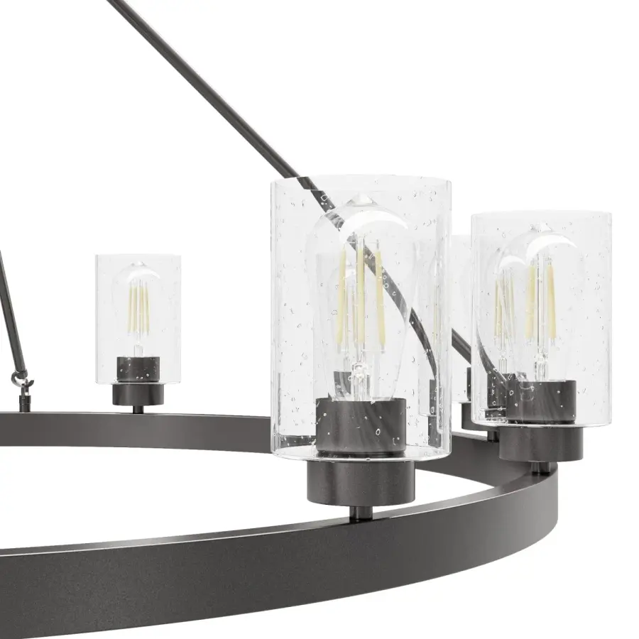 Hartland 12-Light Chandelier in Brushed Nickel - Image 21