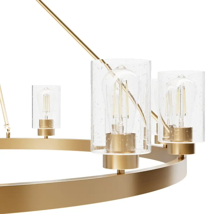 Hartland 12-Light Chandelier in Brushed Nickel - Image 22