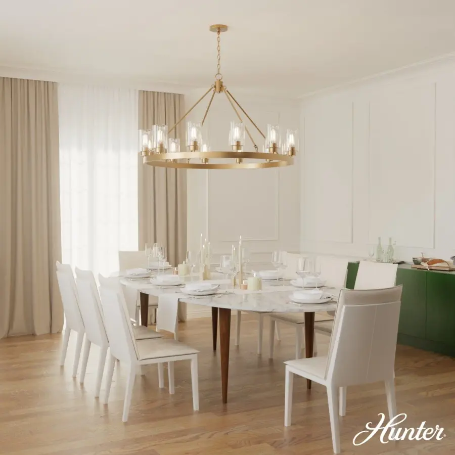 Hartland 12-Light Chandelier in Brushed Nickel - Image 6