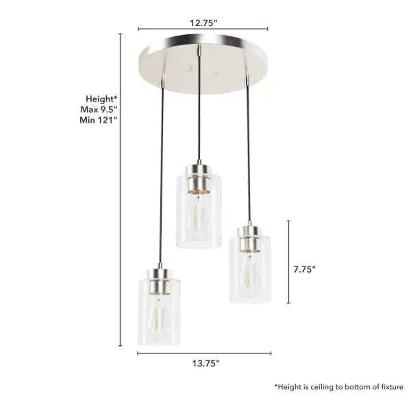 Hartland Three Light Pendant in Alturas Gold - Image 12