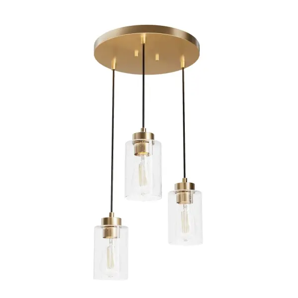 Hartland Three Light Pendant in Alturas Gold - Image 18