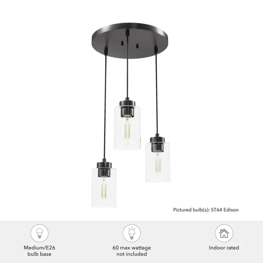 Hartland Three Light Pendant in Alturas Gold - Image 7