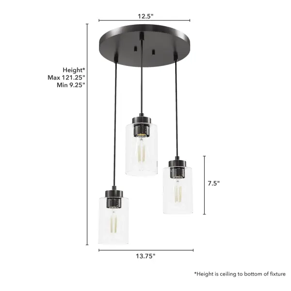 Hartland Three Light Pendant in Alturas Gold - Image 10
