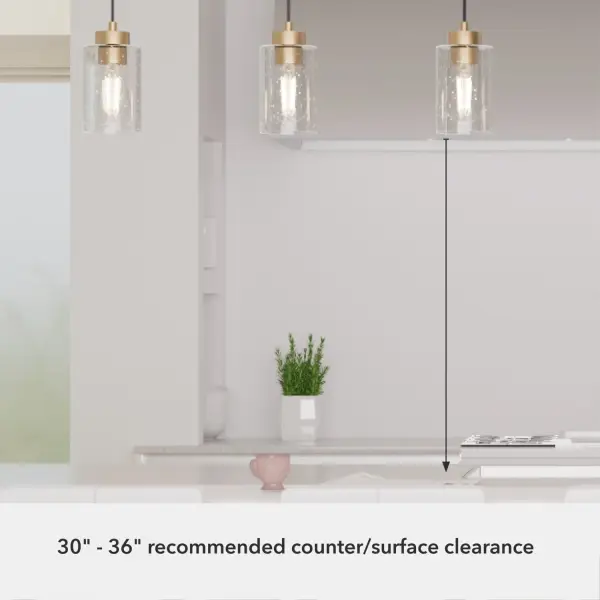Hartland Three Light Pendant in Brushed Nickel - Image 14