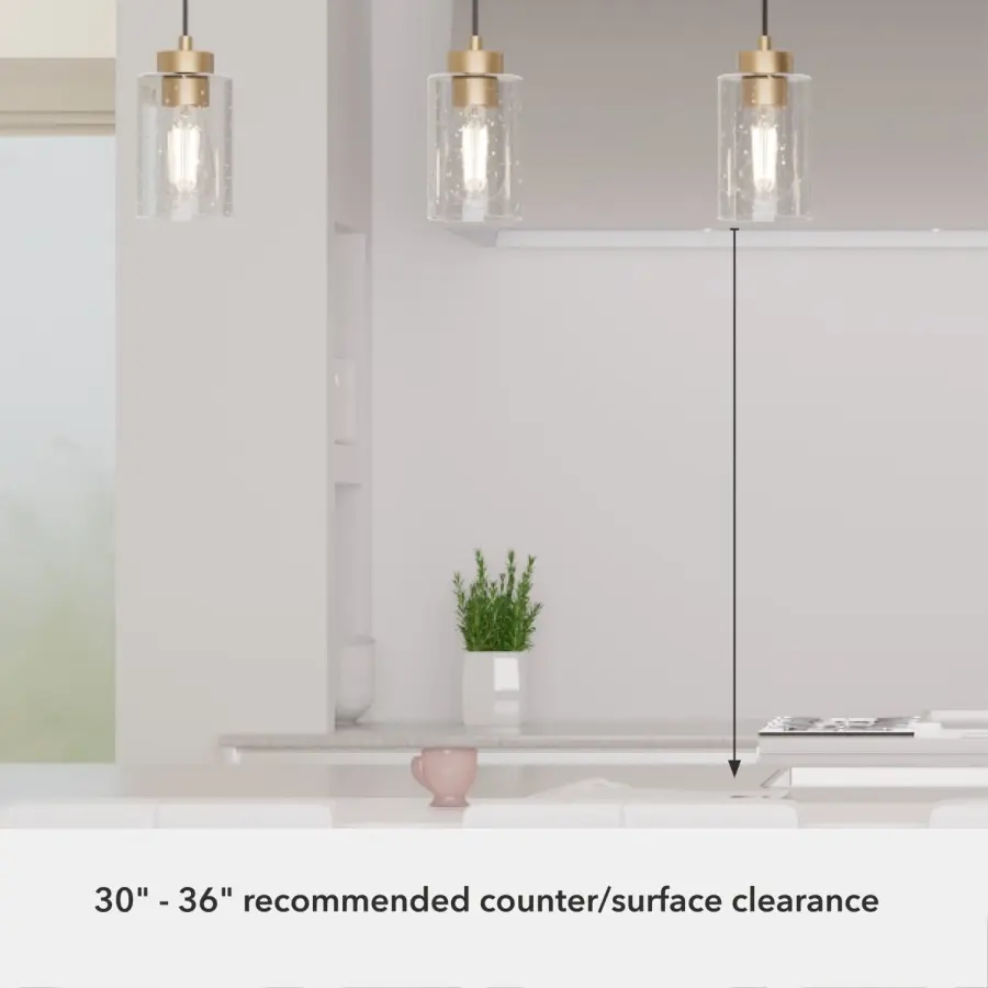 Hartland Three Light Pendant in Brushed Nickel - Image 14