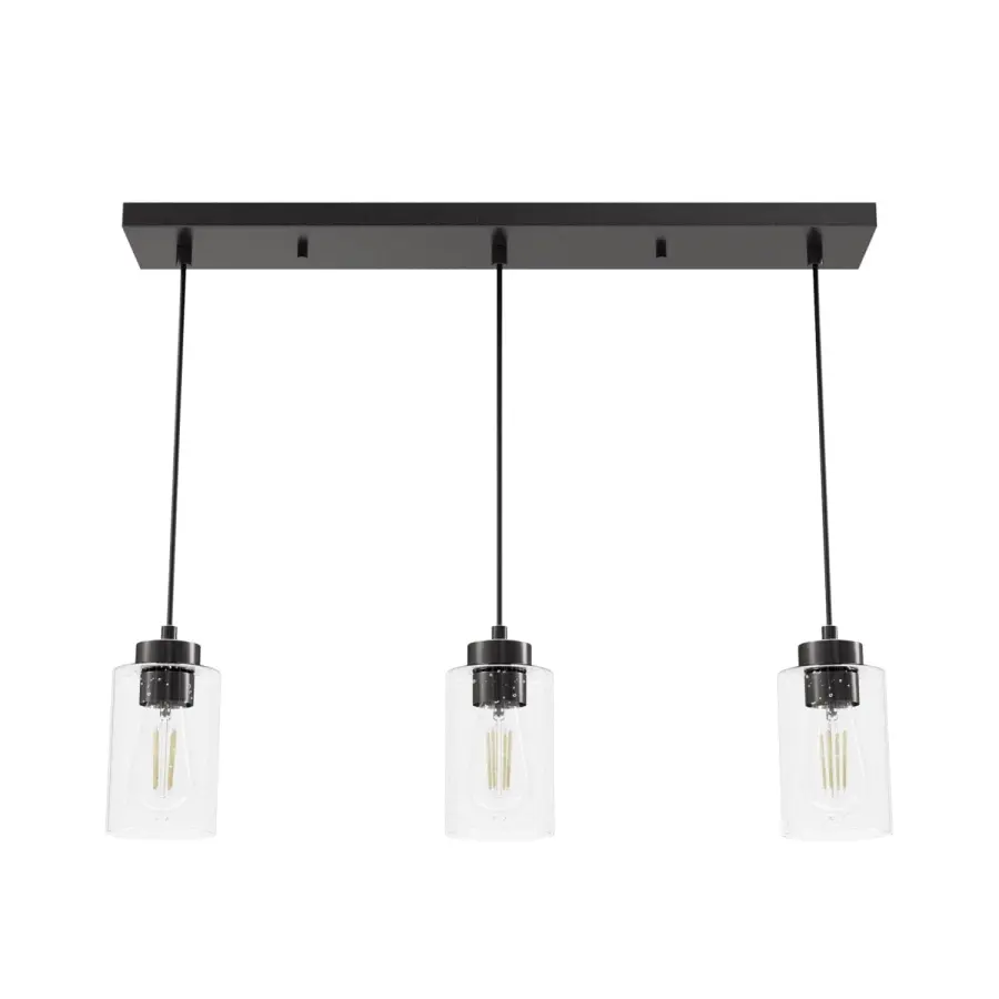 Hartland Three Light Pendant in Brushed Nickel - Image 17