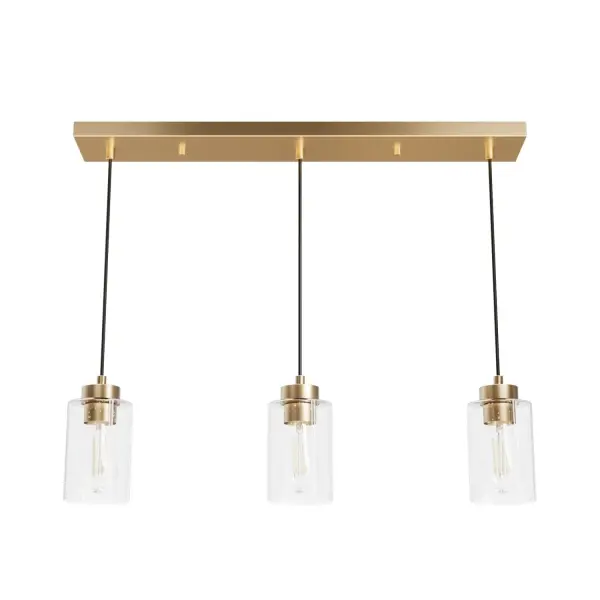 Hartland Three Light Pendant in Brushed Nickel - Image 18