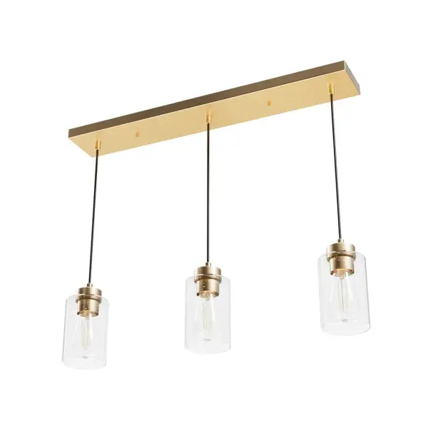 Hartland Three Light Pendant in Brushed Nickel - Image 21